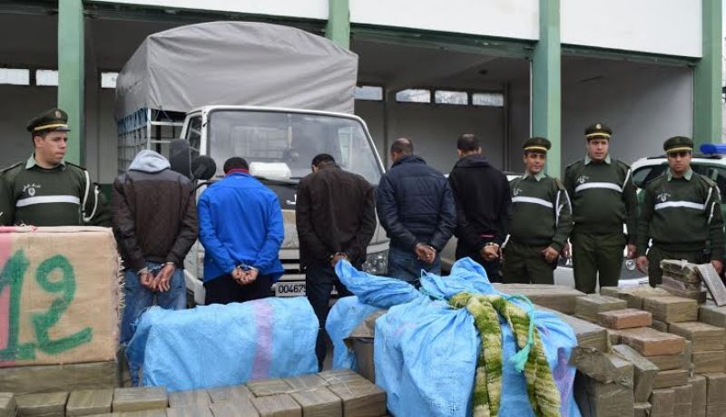 بالصور….الدرك يحبط محاولة لإغراق العاصمة بـ7 قناطير من الكيف