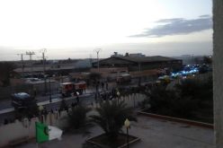 صور لحريق مخيم اللاجئين في ورقلة