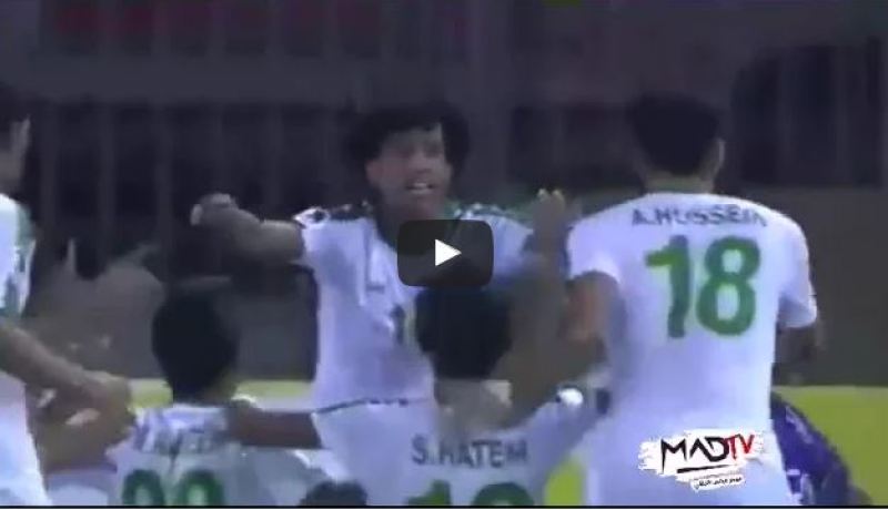 بالفيديو.. لاعبو العراق يلطمون إحتفالًا بالتسجيل أمام السعودية