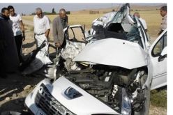 وفاة شخص وجرح 4 آخرين في حادث مرور بالنعامة