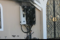 ربط كهربائي غير قانوني أدى إلى حريق  العداد الكهربائي بسعيد حمدين