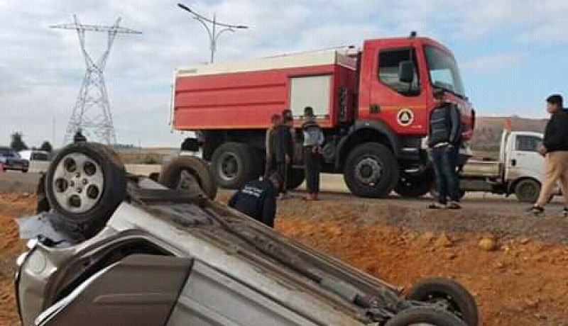 الشلف: 5 جرحى في إصطدام بين سيارتين بوادي الفضة