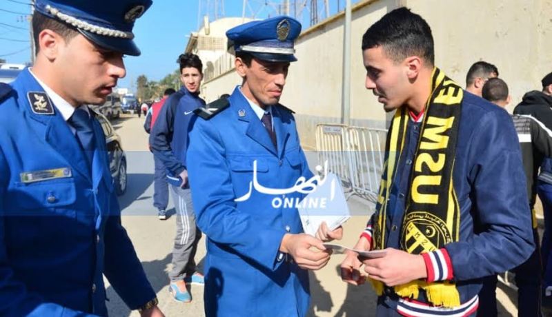 حملة تحسيسية حول المخدرات خلال لقاء إتحاد الحراش ولازمو