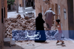 سقوط جدار طوبي بسبب الأمطار في الأغواط