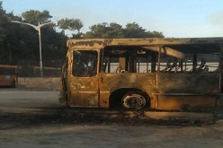 مجهولون يحرقون 4 حافلات لنقل الطلبة وسط مدينة فوكة في تيبازة
