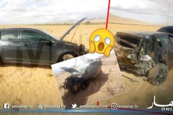 المشرية: وفاة شخص في إنحراف وإنقلاب سيارة في مكمن بن عمار