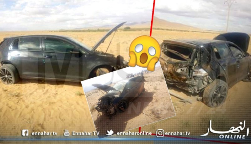 المشرية: وفاة شخص في إنحراف وإنقلاب سيارة في مكمن بن عمار