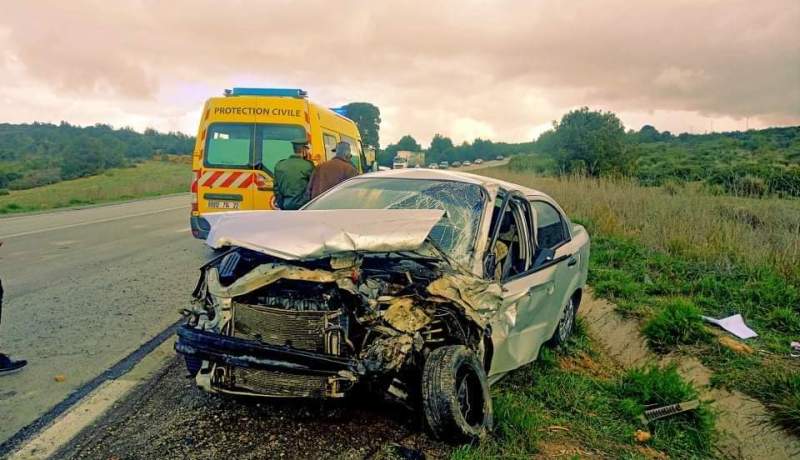 حادث مرور خلف إصابة 7 أشخاص لهم اصابات خفيفة بسيدي بلعباس