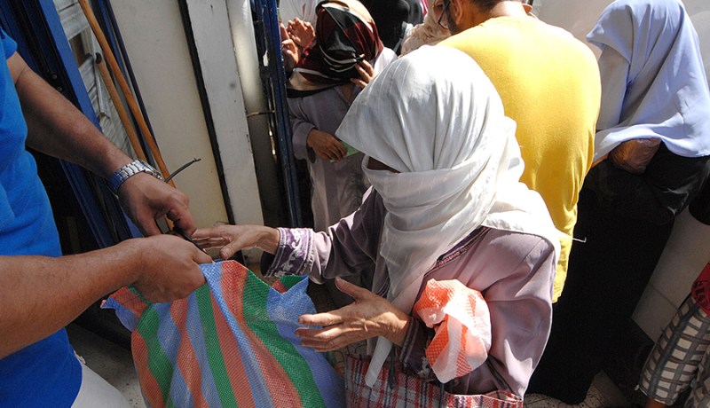 إقصاء «المتكبّرين» عن قفة رمضان العام الماضي من إعانة 2017