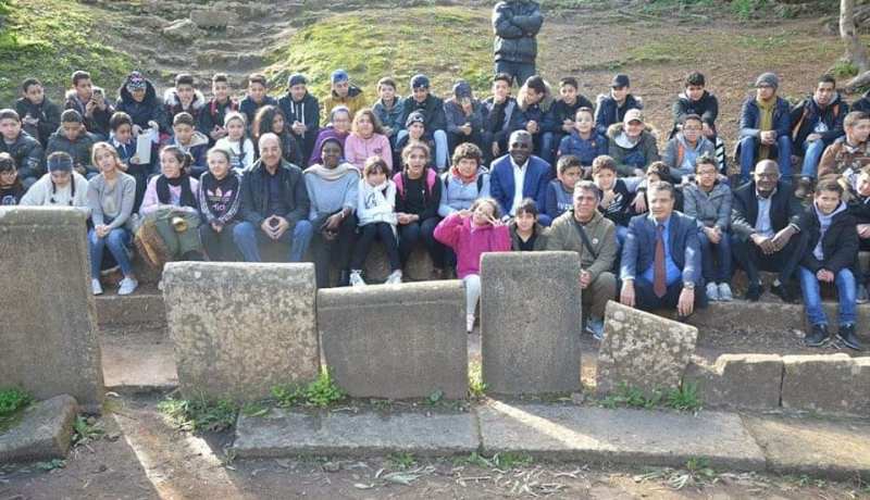 بالصور.. وزير التعليم المهني والتقني النيجيري يزور المعالم الأثرية لتيبازة