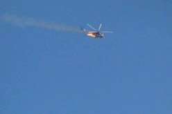 إسقاط مروحية عسكرية بصاروخ ارض جو في سوريا