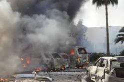 قتيل و 7 جرحى في إنفجار سيارة وسط جنازة ببنغازي