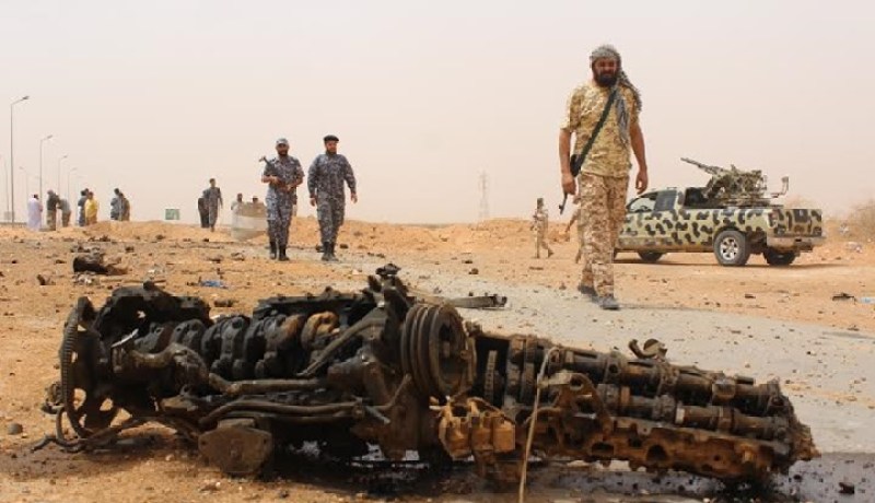 مقتل 8 عناصر من القوات الليبية في هجوم إرهابي بسرت