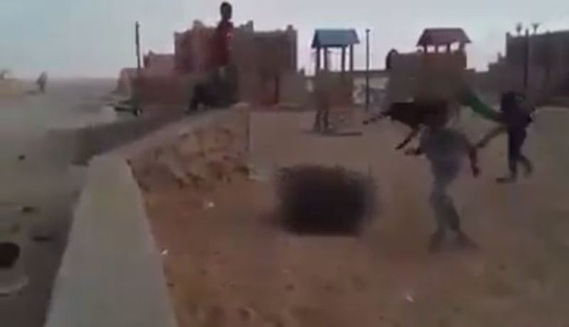 شاهد كيف ابتكر أطفال إيليزي طريقة للعب في ظل غياب المرافق العمومية