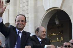 الرئيس الفرنسي يلقي في الاثناء خطابا أمام البرلمان الجزائري