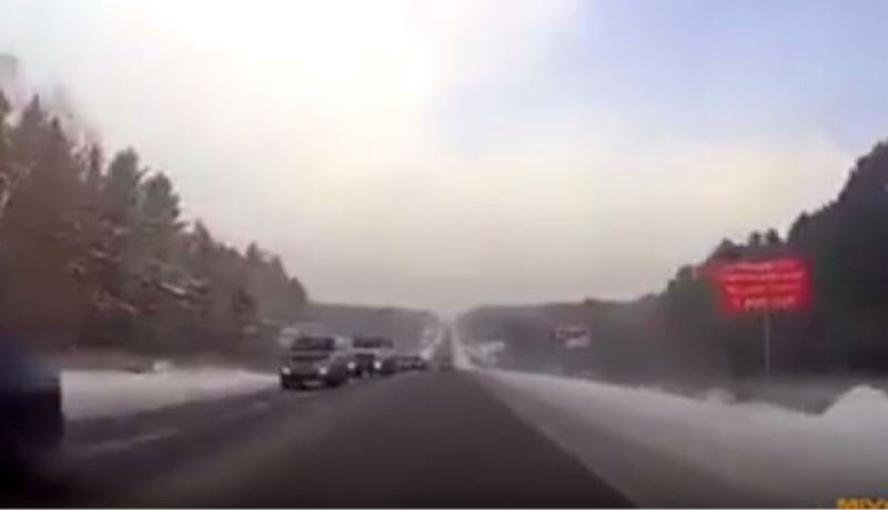 بالفيديو.. سائق يصور آخر لحظات حياته