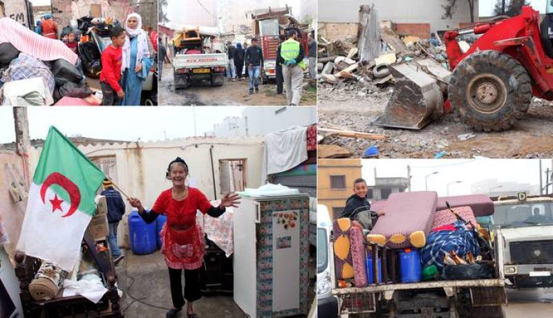 وهران ترحيل 549 عائلة من الموقع الهش  شكلاوة  الى سكنات جديدة