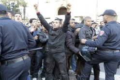 مواجهات بين قوات الأمن المغربية وطلبة محتجين تسفر عن اصابة 100 شخص