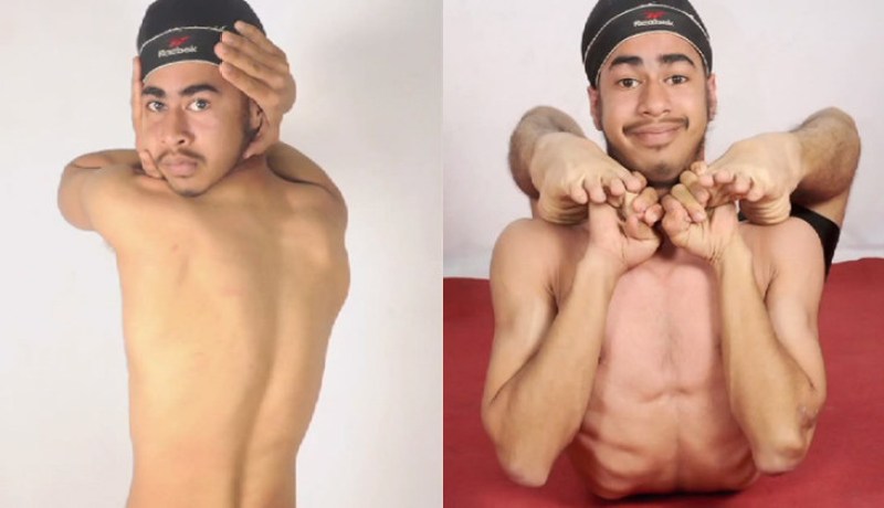 بالفيديو  شاب مطاطي يحظى بشهرة عالمية