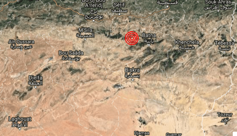 هزة أرضية تضرب ولاية باتنة