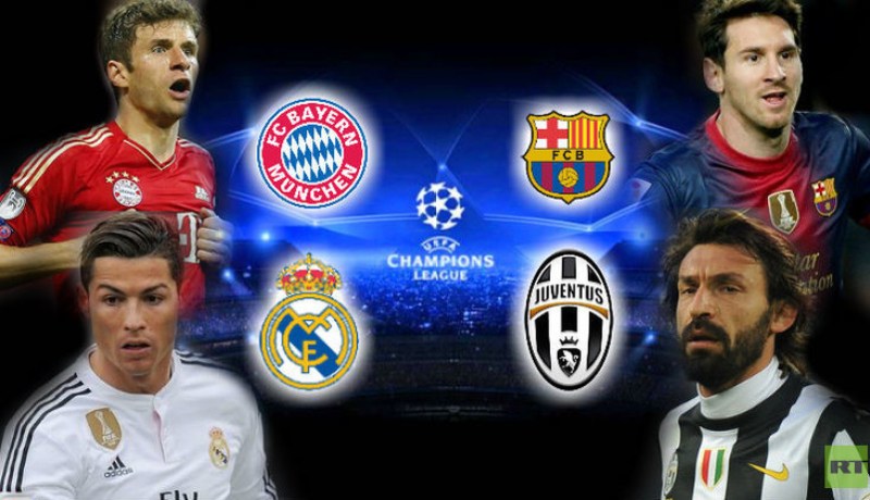 الريال والبايرن وبرشلونة ويوفنتوس في ربع نهائي رابطة أبطال أوروبا