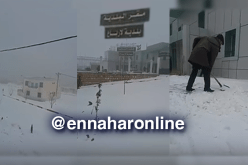 الثلوج تحاصر عشرات العائلات في بلدية لارباع بباتنة
