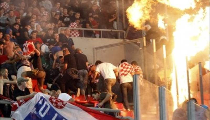 أحداث شغب في البوسنة بعد إقصاء منتخب كرواتيا