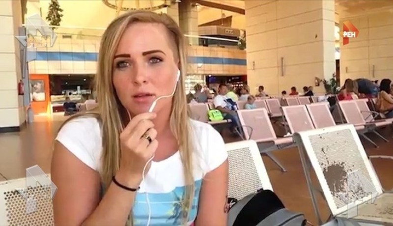 بالفيديو فتاة تنجو بأعجوبة من كارثة الطائرة الروسية في سيناء