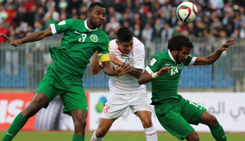 منتخب فلسطين يتعادل مع الأخضر السعودي