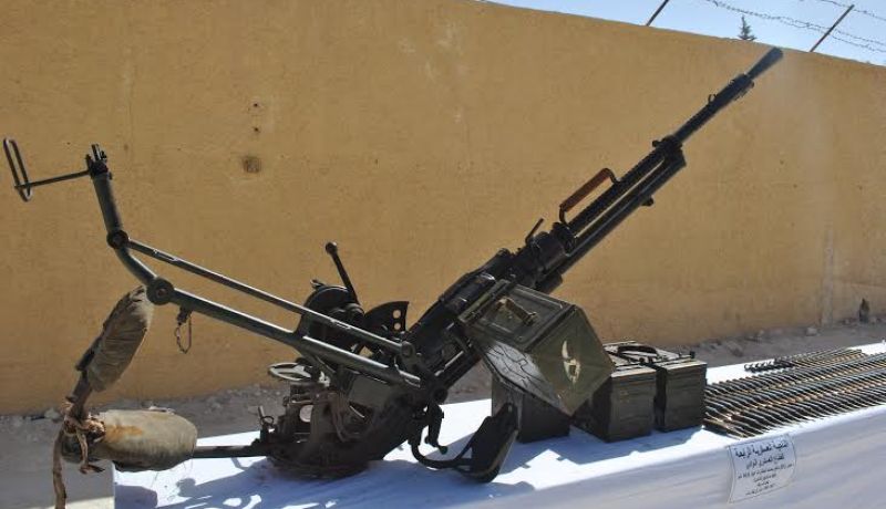 الجيش يسترجع رشاش 14.5 ملم و 167 طلقة بالوادي
