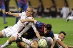 برشلونة يستحق ركلتي جزاء إحداهما ضد جمال مصباح