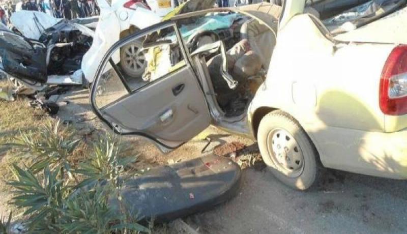8 جرحى في حادث اصطدام تسلسلي بين 4 شاحنات ببسكرة