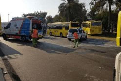 47 جريحا في حادث تصادم 3 حافلات بالإمارات