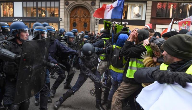 مواجهات عنيفة تطبع تظاهرات يوم العمال في باريس