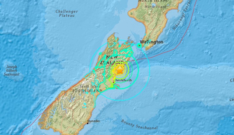 زلزال بقوة 7.4 درجات يضرب نيوزيلندا