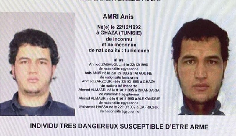 العثور على بصمات التونسي أنيس عماري في الشاحنة السوداء
