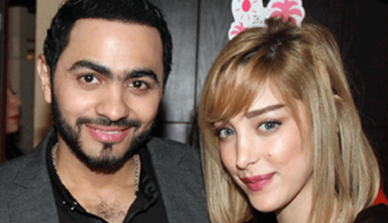 هذا هو الإسم الذي اختاره تامر حسني لمولودته الثانية