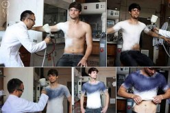 أختراع جديد سيذهل العالم  ملابس بطريقة الرش على الجسم