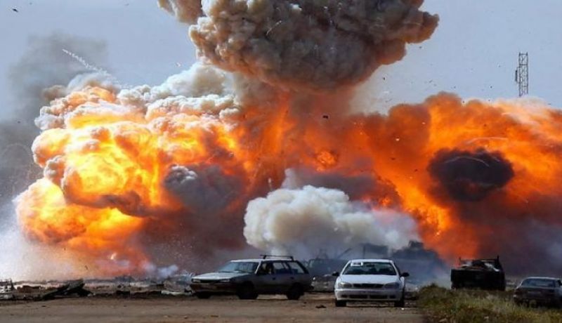 مصرع 20 داعشي في سلسلة إنفجارات بمستودع للأسلحة في سوريا