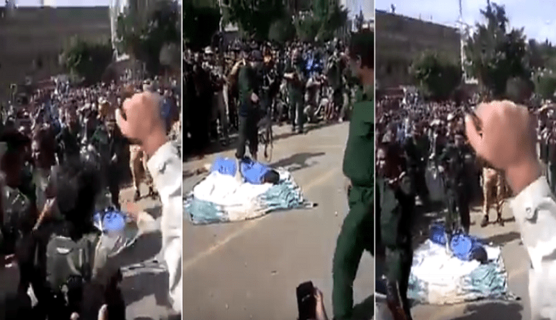 بالفيديو والصور- اعدام قاتل طفلة في اليمن رميا بالرصاص