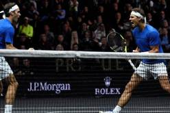 بالصور- نادال و فيدرر في فريق واحد !