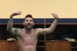 بالفيديو.. هكذا إحتفل ميسي بالتأهل للمونديال داخل غرف التغيير