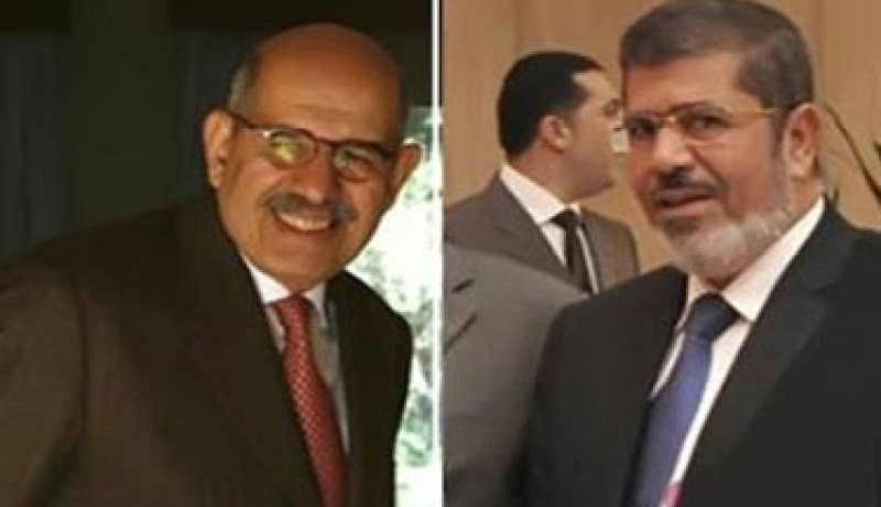 البرادعي يدعو مرسي إلى جمع الشمل من اجل إنقاذ مصر من الإفلاس