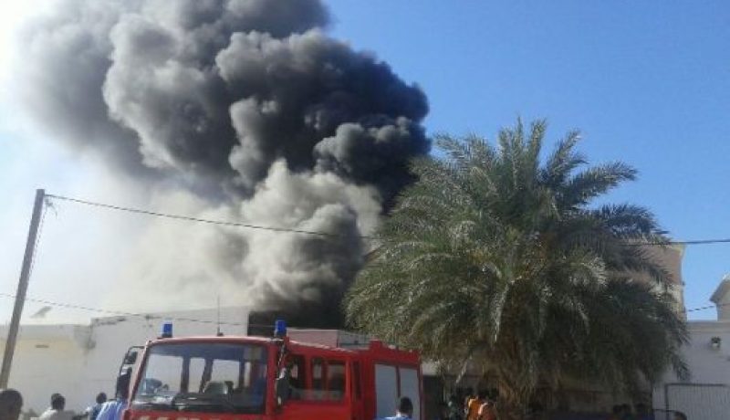 بالفيديو والصور.. حريق هائل يوقف بث قناة على مباشرة