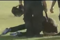 بالفيديو.. لاعبون يشبعون مدربهم ضربا بسبب خسارتهم