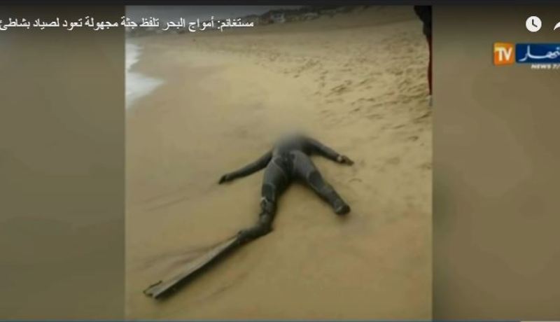 بالفيديو… العثور على جثة غطاس لفظتها أمواج البحر بمستغانم