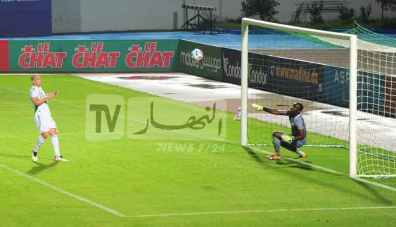 الشوط الأول.. الخضر مُتفوقون بهدف فيغولي ضد مُنتخب موريتانيا