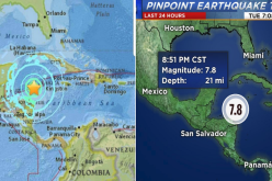 زلزال بقوة 7.8 يضرب هندوراس وتخوف من “تسونامي”