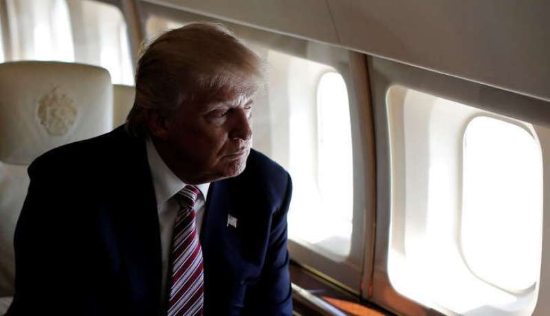 طائرة ترامب الخاصة تتعرض لحادث في مطار نيويورك