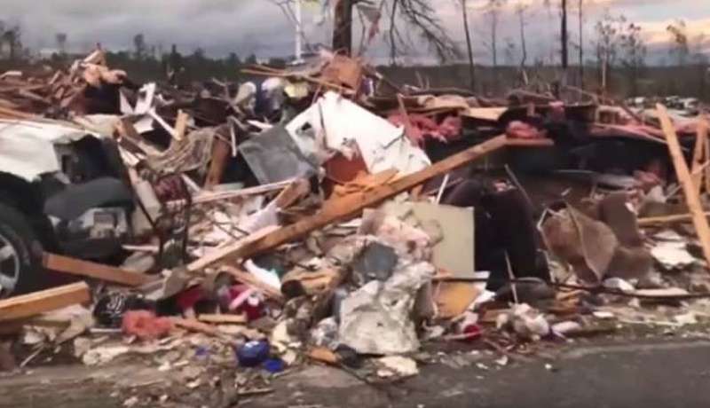23 قتيل و7 مفقودين بسبب أعاصير مدمرة بولاية ألاباما الأمريكية